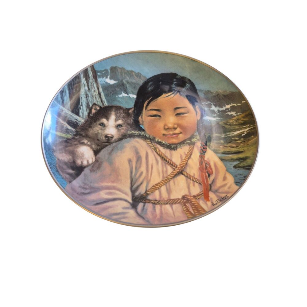 Kaiser Porcelain W. Germany "People of the midnight Sun" Nori Peter  Plate